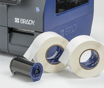 Quelques exemples d’étiquettes i7500 sur des mandrins de 76 mm. 