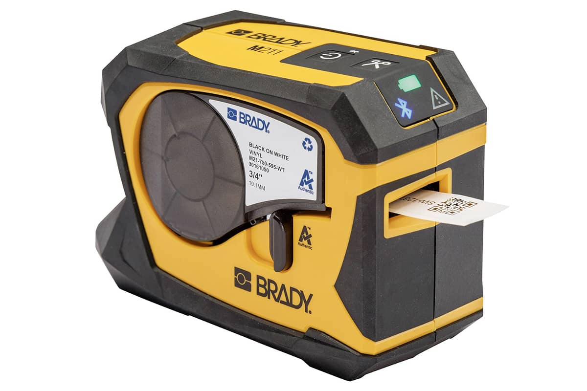L’imprimante portable Brady M211.